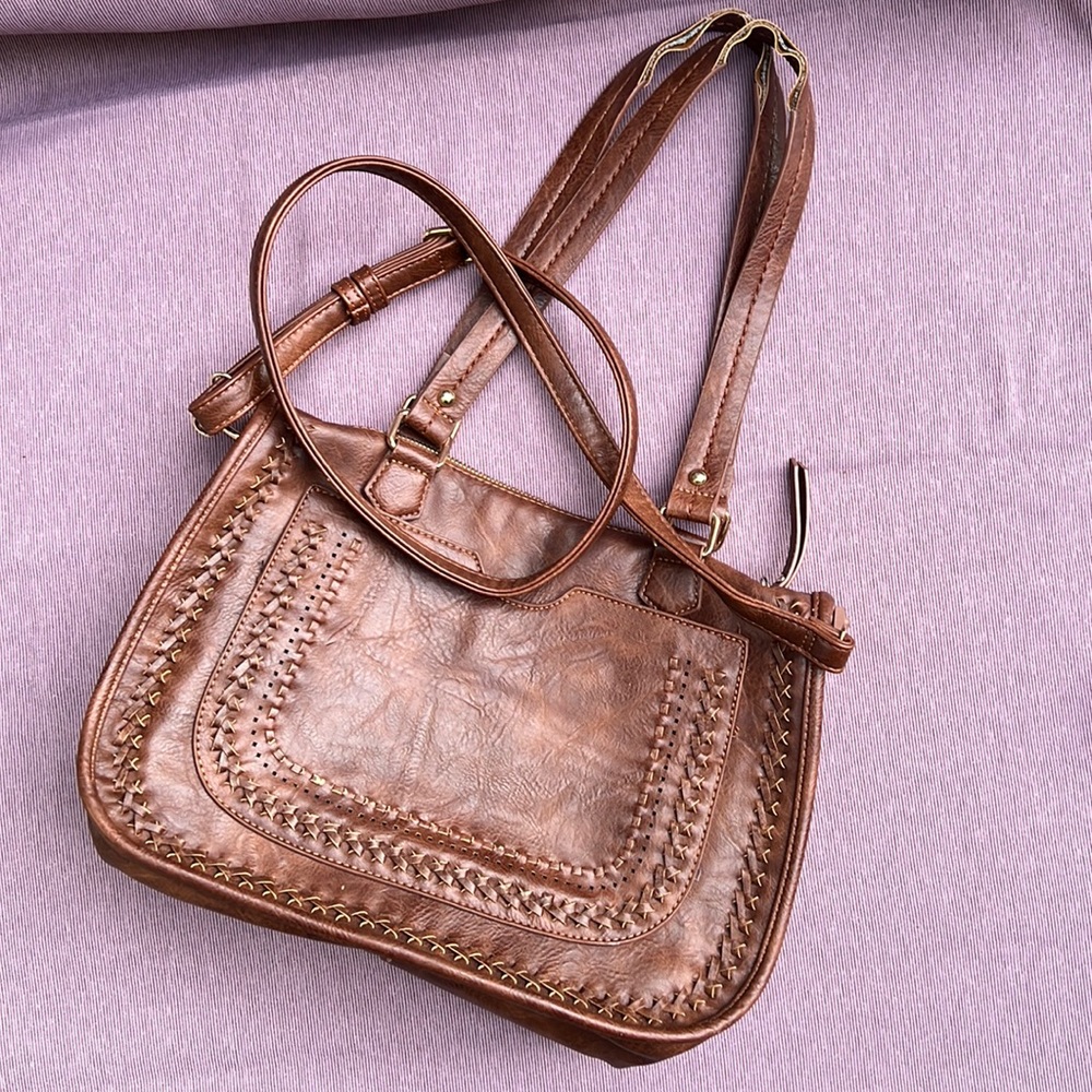 Madison West faux leather tote